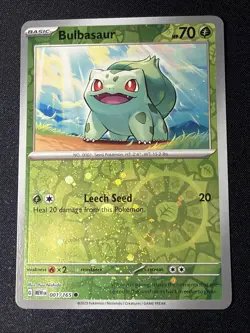 Pokemon COSTCO Bulbasaur 001/165 Sv:151 Rev. Holo Cosmos NM/M Ships Free 💥 - Image 1