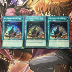 Yugioh! Playset 3x Vor-Vorbereitung der Riten Super Rare - RA01-DE055 1. Aufl. - Image 1