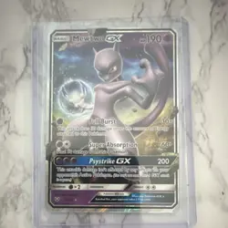 Pokemon Mewtwo GX Full Art Ultra Rare 39/73 Shining Legends Holo 190 HP EN - Image 1