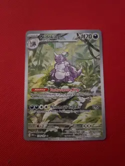 Pokemon Nidoking TCG Holo Illustration Rare Card 174/165 Scarlet & Violet-151 - Image 1