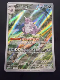 Pokemon Nidoking TCG Scarlet Violet-151 Illustration Rare Card 174/165 - Image 1