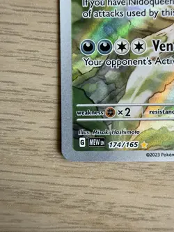 Pokemon TCG Nidoking Scarlet and Violet 151 Illustration Rare Card 174/165 - Image 5