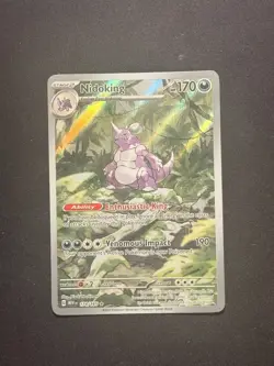 Pokemon Nidoking TCG Holo Illustration Rare Card 174/165 Scarlet & Violet-151 - Image 1