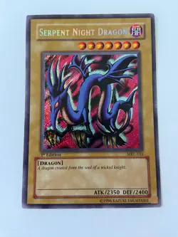 Yugioh Serpent Night Dragon MRL-103 OG Print MP - 1ST EDITION Secret Rare - Image 1
