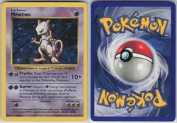 ✰ MEWTWO 10/102 1ST EDITION HOLO HOLO RARE BASE SET SHADOWLESS POKEMON ✰ LP - Image 1