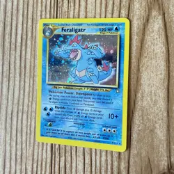 Feraligatr 5/111 Neo Genesis Holo Rare Near Mint+ Vintage WOTC Pokemon Card - Image 3