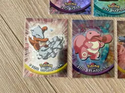 Vintage Topps Pokemon Series 2 Holo Foil Blue Logo Card Bundle / Haunter Onix - Image 4