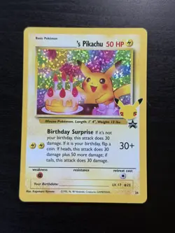 Pokemon TCG Birthday Pikachu #24 Celebrations 25th Anniversary Card NM - Image 1