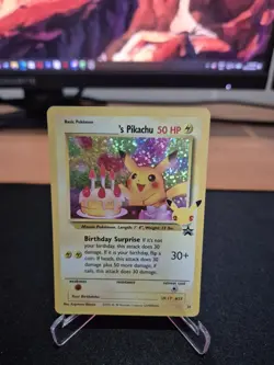 Pokemon TCG Birthday Pikachu #24 Celebrations 25th Anniversary Card NM - Image 1