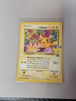 Pokemon TCG Birthday Pikachu #24 Celebrations 25th Anniversary Card NM - Image 1