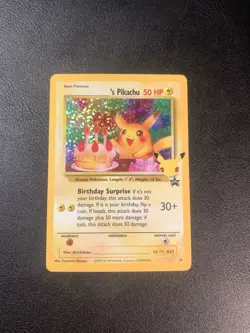 Pokemon Card TCG Birthday Pikachu Holo #24 25th Anniversary Celebrations 🎂 NM - Image 1