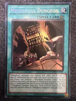 Yugioh Mimighoul Dungeon MP25-EN097 Prismatic Secret Rare 1st Edition NM - Image 1