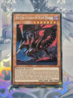 TN19-EN005 Red Eyes Alternative Black Dragon Secret Rare LTD Ed NM YuGiOh TCG - Image 1