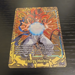 DBS Dragon Ball Super Gogeta Goku Energy Marker E-130 ☆ Gold - Image 1