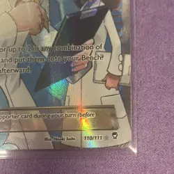 Fossil Researcher XY Furious Fists Ultra Rare Holo Full Art EN 110/111 - Image 3