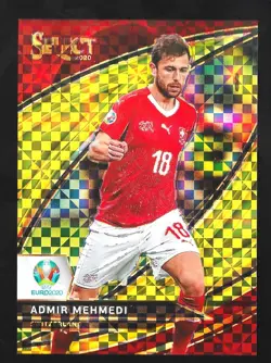 2020-21 Panini Select UEFA Euro Admir Mehmedi Field Level Gold Prizm 03/10 - Image 1