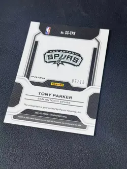 21-22 Panini Prizm Basketball Sensational Gold Aurographs#SS-TPK Tony Parker/10 - Image 4