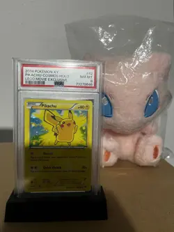 PSA 8 Pikachu 42/146 2014 XY Promo Cosmos Holo LEGO Movie Exclusive EN - Image 1