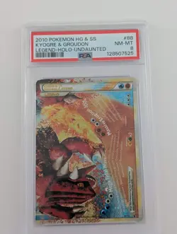 Pokemon Kyogre & Groudon Holo - PSA 8 - Undaunted #88 - Near Mint - Image 1