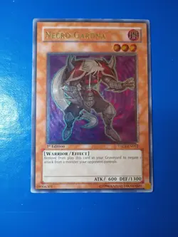 1st Ed Necro Gardna TAEV-EN012 Ultimate rare Yugioh! (Tracked) - Image 1