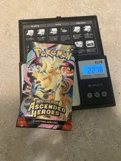 ASCENDED HEROES Booster Pack HEAVY (22.78) Factory Sealed Pokemon Card 2026 New - Image 1