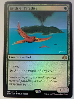 Birds of Paradise FOIL #151 MTG Dominaria Remastered English NM-Mint - Image 1