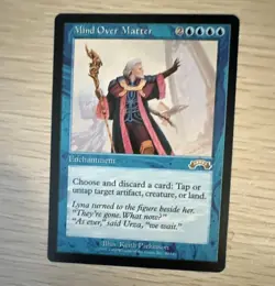 Wizards of the Coast Mind Over Matter Exodus Enchantment Rare Blue Reg Eng 40 - Image 1