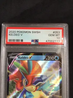 Pokemon Cards: Sword & Shield Ultra Rare: Keldeo V 53/202: PSA 10 - Image 3