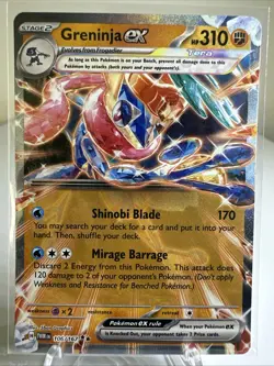 Greninja ex 106/167 Sv06: Twilight Masquerade Holo Pokemon TCG Near Mint - Image 1