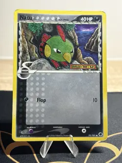 Natu 55/101 EX Dragon Frontiers Stamped Reverse Holo Delta Species Pokemon MP - Image 1