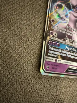 Pokemon TCG Mewtwo GX Shining Legends 39/73 Ultra Rare Holo English - Image 2