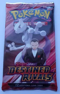 Pokemon Destined Rivals Booster Pack Sealed Scarlet & Violet TCG UK - Image 1