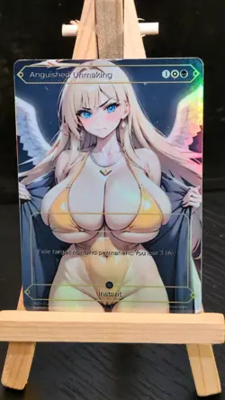 MTG Anguished Unmaking Fanart Borderless Style Card Playtest Commander - Image 1