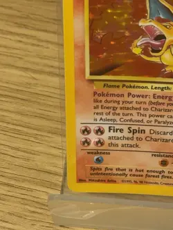 Pokemon TCG Charizard 4/102 Base Set Holo Rare 1999 English HP 120 WOTC - Image 4