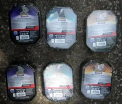 Lot 6 Pokemon TCG Triple Whammy Tins Set Slaking, Darkrai, Tyranitar Sealed New - Image 2