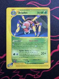 Ariados 3/147 Rare Pokemon Aquapolis Regular Non Holo 003/147 - Image 1
