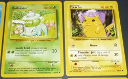 12 Card Lot Vintage Base Set Unlimited Classic Starter Pokemon + Rares Uncommon - Image 5