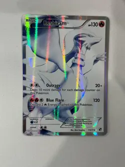 Reshiram Full Art 113/114 (LP) - Black & White (2011) Pokemon TCG English - Image 1