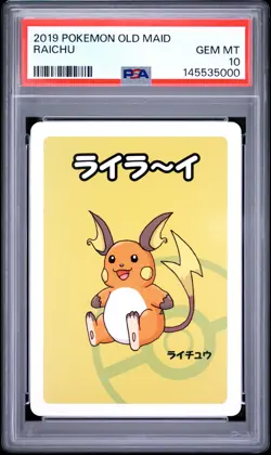 2019 POKEMON OLD MAID RAICHU PSA 10 - Image 1