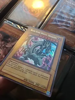 Blue Eyes White Dragon LOB-001 RARE - Image 4