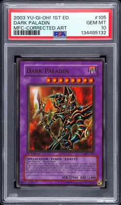 2003 YU-GI-OH! MFC-MAGICIAN'S FORCE #105 DARK PALADIN PSA 10 - Image 1