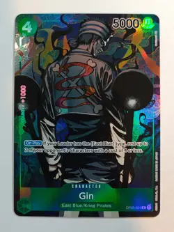 🧭One Piece Gin Alt Art Foil R Pillars of Strength OP03-024 NM 2023🏴‍☠ - Image 1