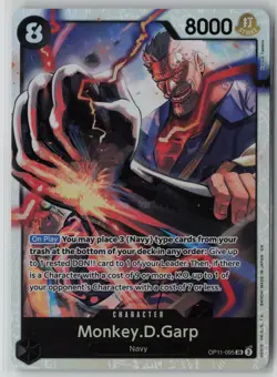 Monkey.D.Garp OP11-095 One Piece A Fist of Divine Speed Super Rare Near Mint - Image 1