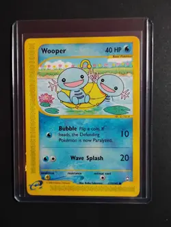 Wooper 117/147 Aquapolis Non-Holo NM/LP Vintage Pokemon Card 2002 - Image 5
