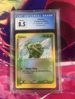 Cacnea 58/100 Reverse Holo Sandstorm CGC Graded 8.5 Pokemon Trading Card Game - Image 1