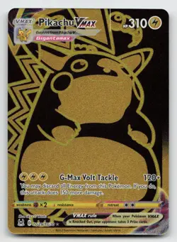 Pikachu VMAX - TG29/TG30 - Full Art Gold Rare Lost Origin - Pokemon Card - NM - Image 1