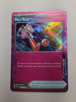 Max Rod 116/131 Prismatic Evolutions ACE SPEC Trainer Card Pokemon Lp - Image 1