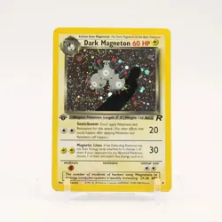Dark Magneton - 11/82 Team Rocket 1st Edition Holo Rare Pokemon - MP/HP - Image 1