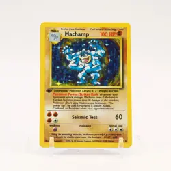 Machamp - 8/102 Base Set 1st Edition Holo Rare Pokemon - LP - Image 1