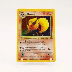 Flareon - 3/64 Jungle Unlimited Holo Rare Pokemon - NM/LP - Image 1